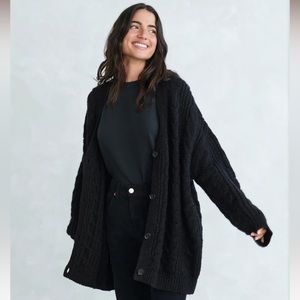 Jenni Kayne Cable Cocoon Cardigan small